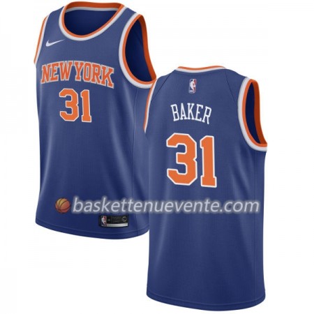 Maillot Basket New York Knicks Ron Baker 31 Nike 2017-18 Bleu Swingman - Homme